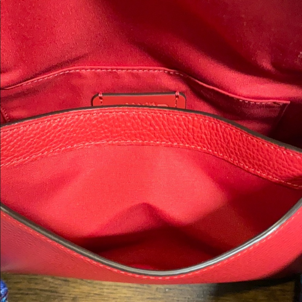 Coach Red Crossbody Leather Bag - Picture 5 of 11